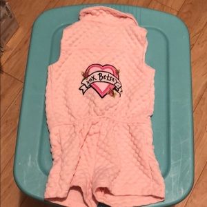 Cute pink girls romper